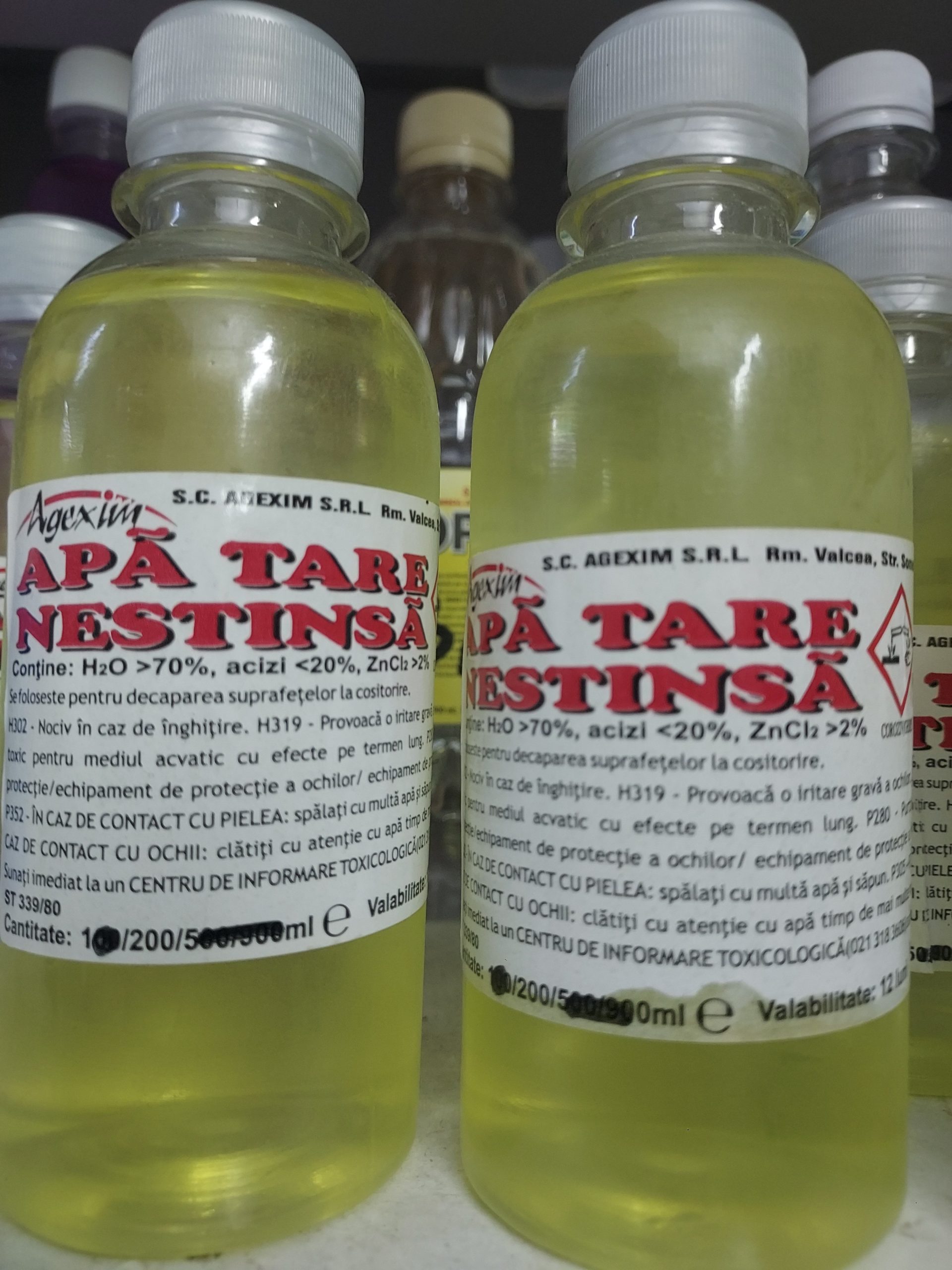 Pachet 2 bucati Apa Tare 200 ml sticluță
