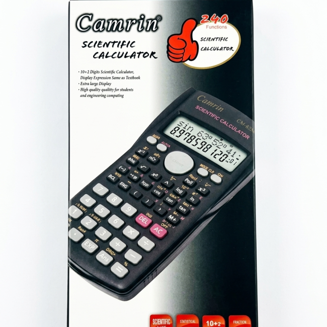 Calculator științific Camrin, model CM-82MS cu240 de funcții matematice și științifice integrate
