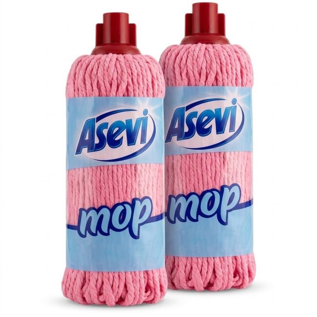 ASEVI Mop microfibra- matase roz, 30cm-250gr/mop