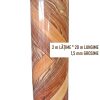 Linoleu Clasa medie 1,5mm grosime,  2m lat x 20m lungime,  stil Parchet laminat lucios
