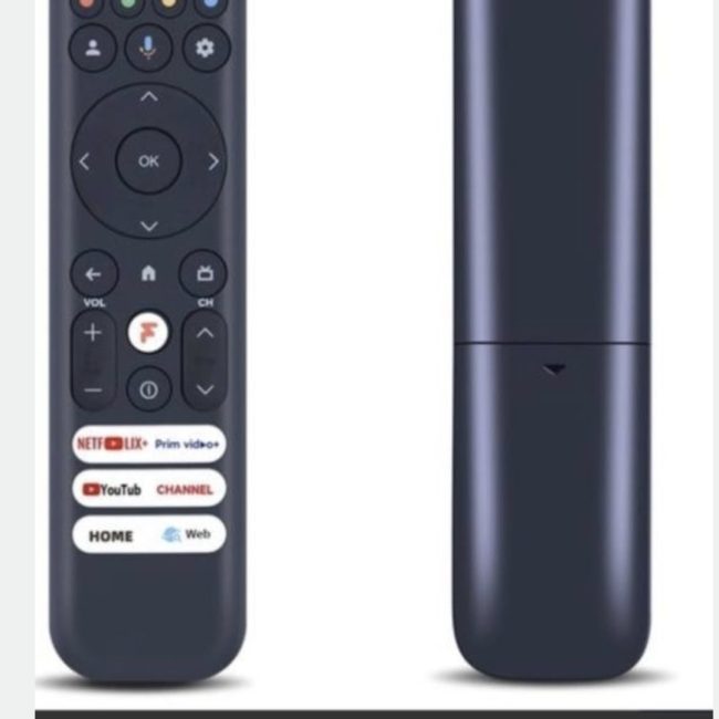telecomandă TCL RC833 (GUB1/GUB2) Smart Android/Google TV, TCL 4K QLED și LED din seriile recente (precum C645, C745, C845).